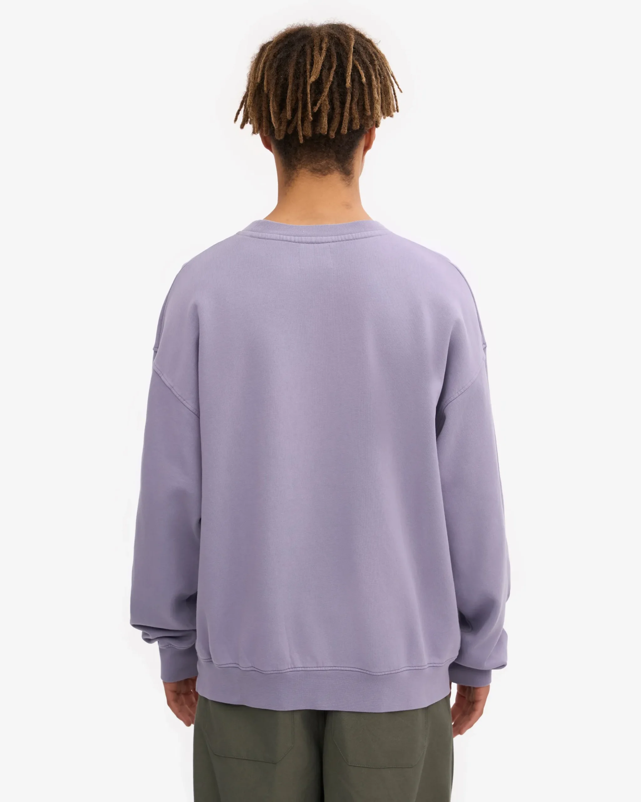 Organic Oversized Crew - Purple Jade
