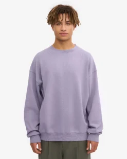 Organic Oversized Crew - Purple Jade