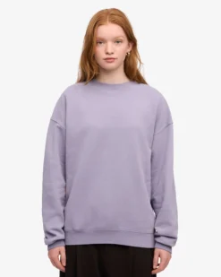Organic Oversized Crew - Purple Jade