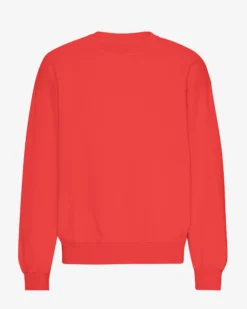 Organic Oversized Crew - Red Tangerine