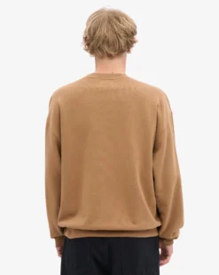 Organic Oversized Crew - Sahara Camel