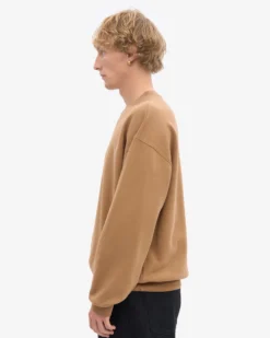 Organic Oversized Crew - Sahara Camel
