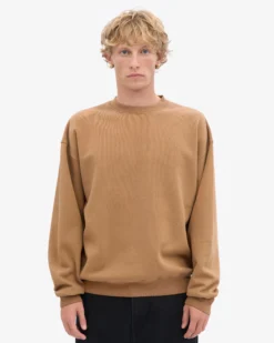 Organic Oversized Crew - Sahara Camel