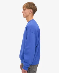 Organic Oversized Crew - Sapphire Blue