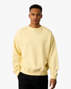 Organic Oversized Crew - Scarlet Red
