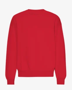 Organic Oversized Crew - Scarlet Red
