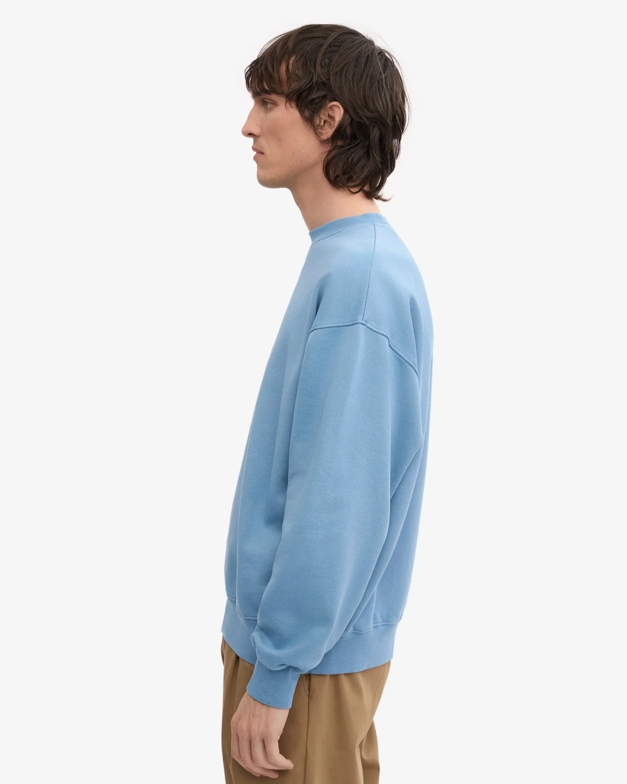Organic Oversized Crew - Seaside Blue