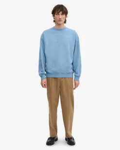 Organic Oversized Crew - Seaside Blue