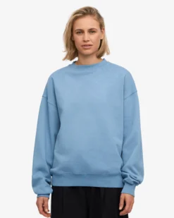 Organic Oversized Crew - Seaside Blue