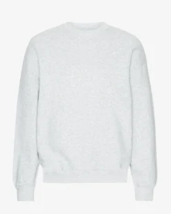 Organic Oversized Crew - Snow Melange