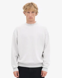 Organic Oversized Crew - Snow Melange