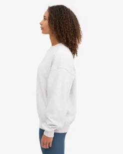 Organic Oversized Crew - Snow Melange