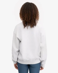 Organic Oversized Crew - Snow Melange