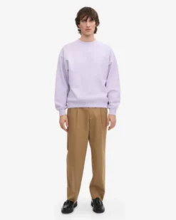 Organic Oversized Crew - Soft Lavender
