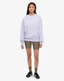 Organic Oversized Crew - Soft Lavender