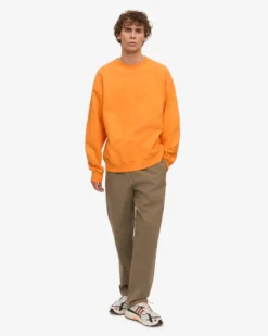 Organic Oversized Crew - Sunny Orange