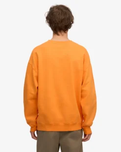 Organic Oversized Crew - Sunny Orange