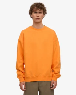 Organic Oversized Crew - Sunny Orange