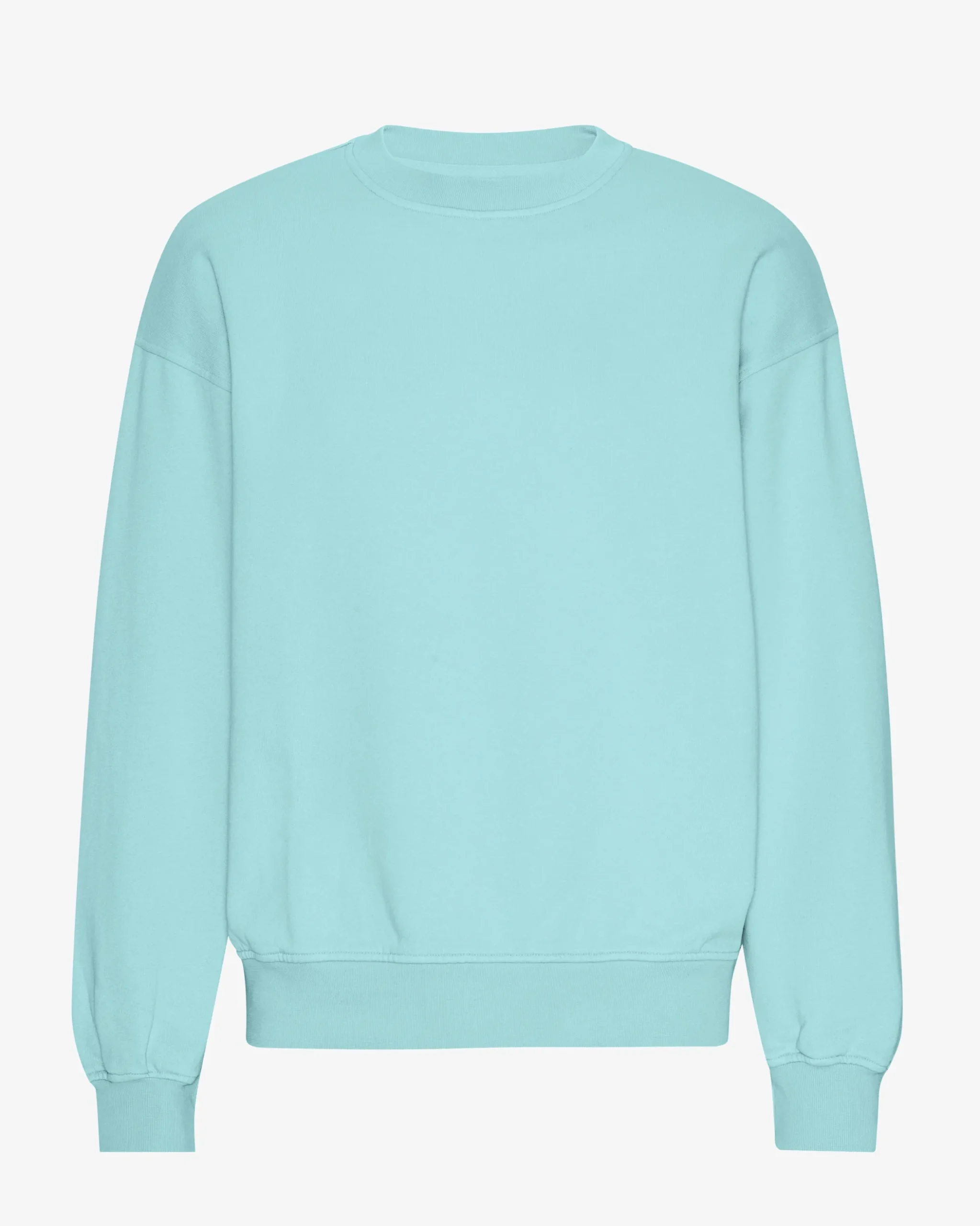 Organic Oversized Crew - Teal Blue