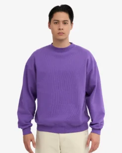 Organic Oversized Crew - Ultra Violet