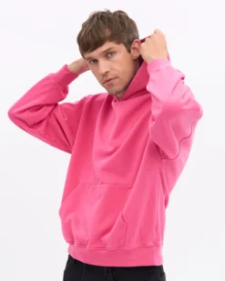 Organic Oversized Hood - Bubblegum Pink