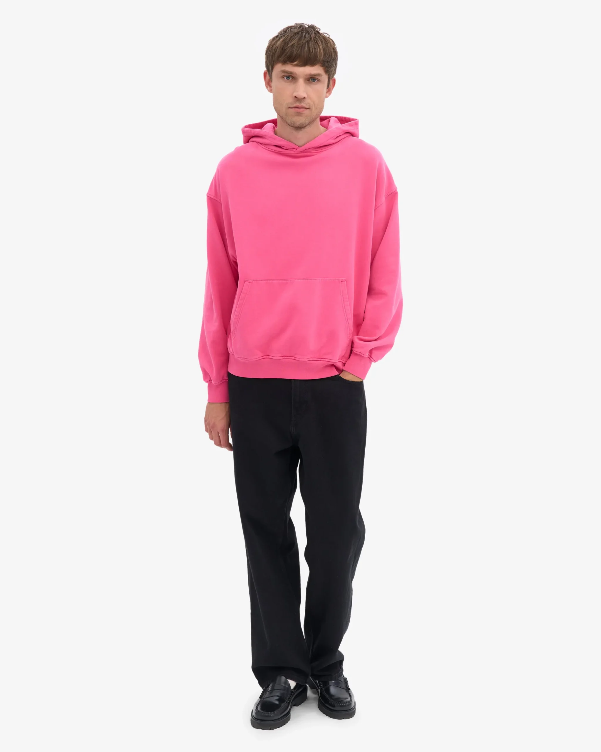 Organic Oversized Hood - Bubblegum Pink