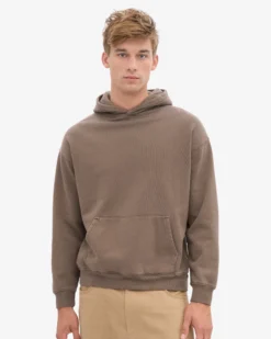 Organic Oversized Hood - Cedar Brown