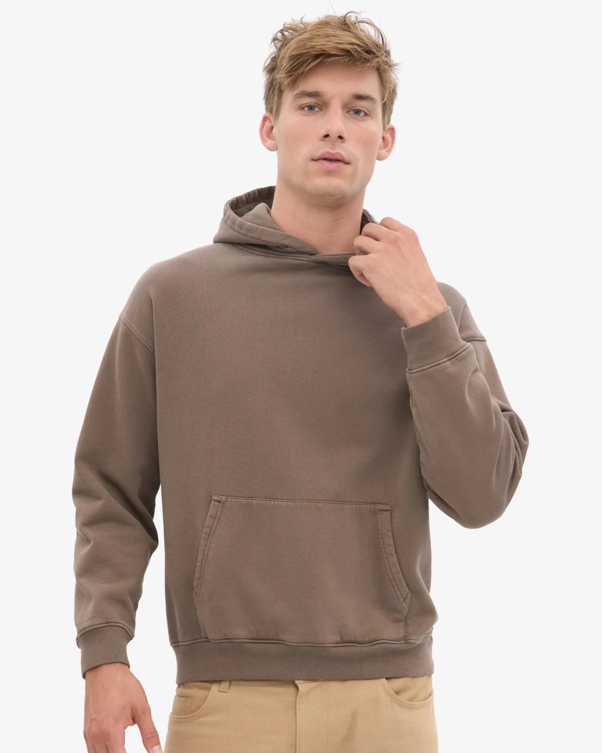 Organic Oversized Hood - Cedar Brown