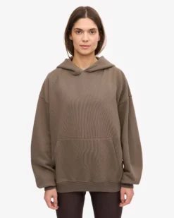 Organic Oversized Hood - Cedar Brown