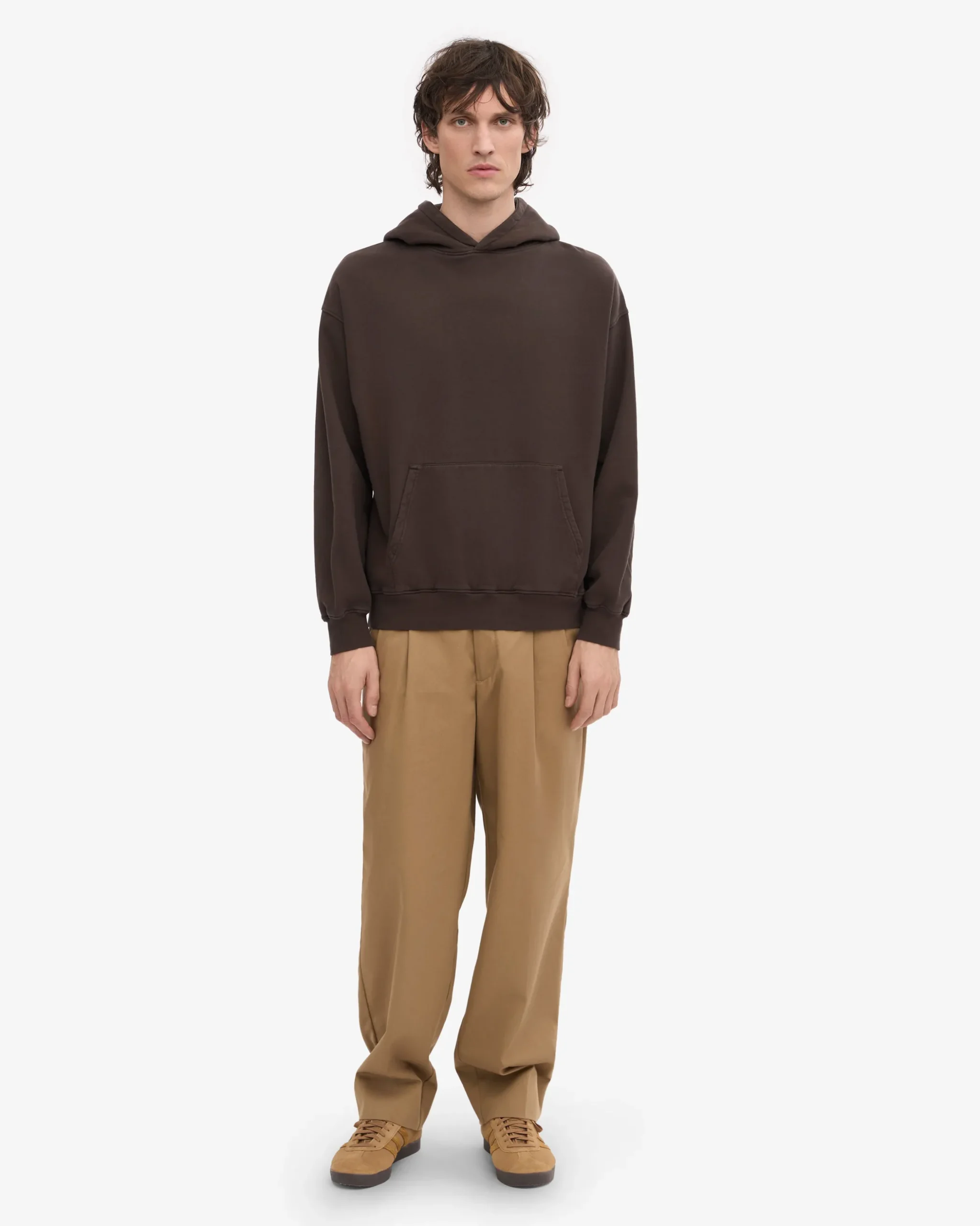 Organic Oversized Hood - Coffee Brown