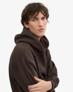 Organic Oversized Hood - Coffee Brown