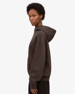 Organic Oversized Hood - Coffee Brown
