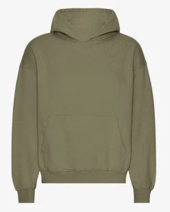 Organic Oversized Hood - Dusty Olive