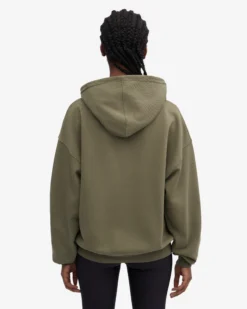 Organic Oversized Hood - Dusty Olive