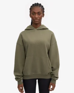 Organic Oversized Hood - Dusty Olive