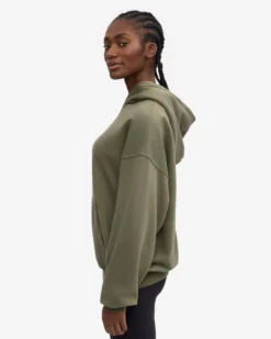 Organic Oversized Hood - Dusty Olive