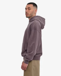 Organic Oversized Hood - Faded Grape