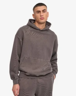 Organic Oversized Hood - Faded Mud