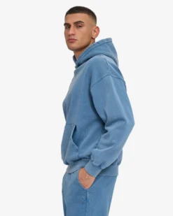 Organic Oversized Hood - Faded Indigo