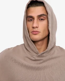 Organic Oversized Hood - Faded Khaki
