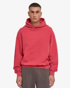 Organic Oversized Hood - Faded Red