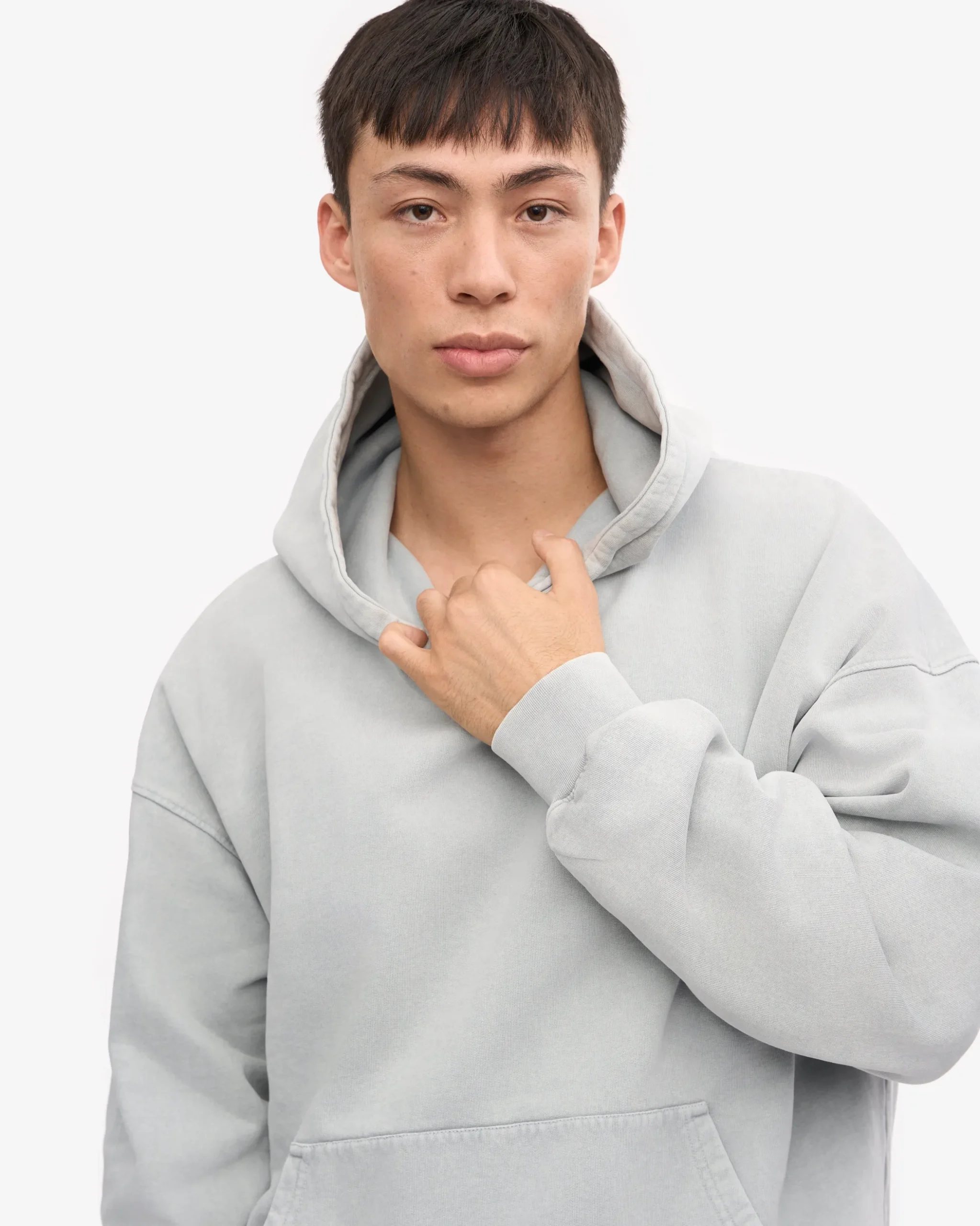 Organic Oversized Hood - Faded Grey