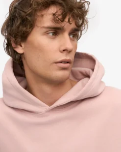 Organic Oversized Hood - Faded Pink