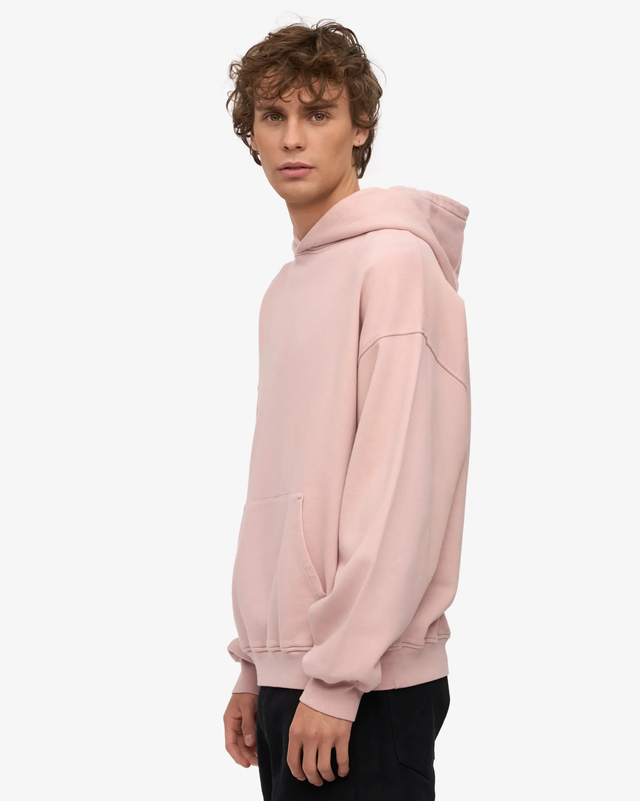 Organic Oversized Hood - Faded Pink