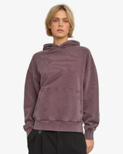 Organic Oversized Hood - Faded Grape