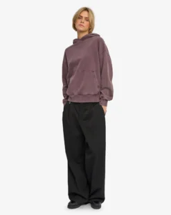 Organic Oversized Hood - Faded Grape