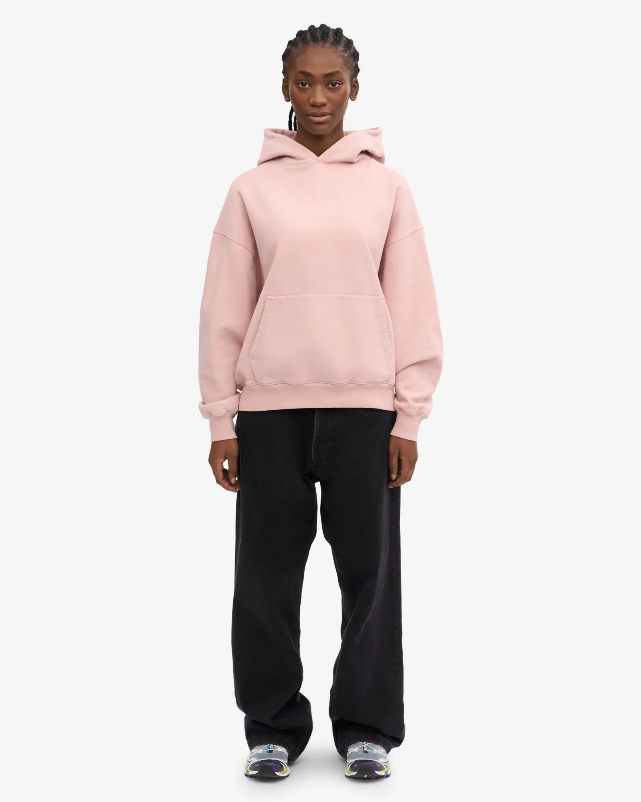 Organic Oversized Hood - Faded Pink