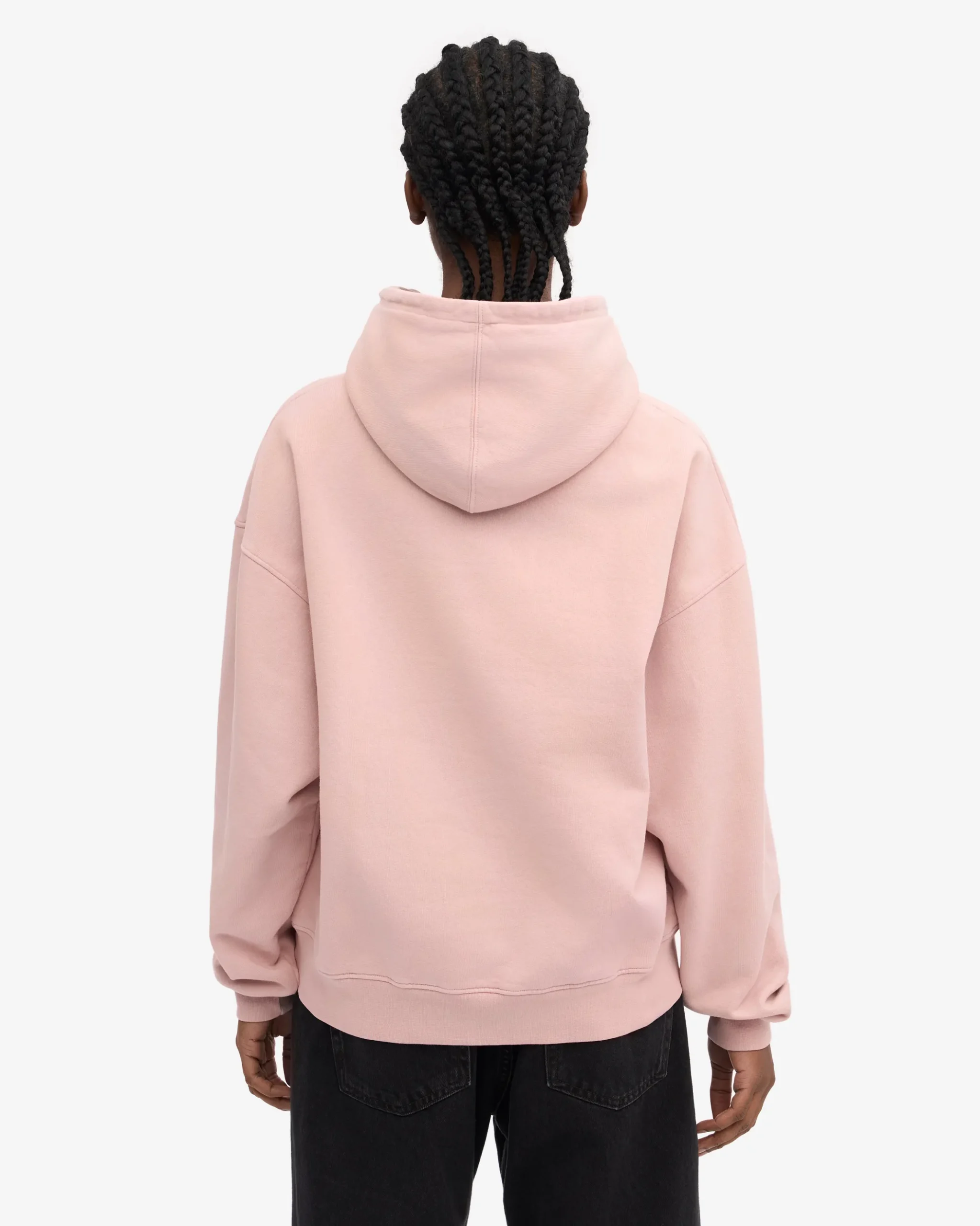Organic Oversized Hood - Faded Pink