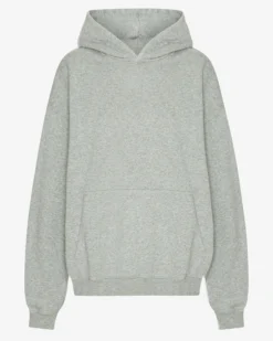 Organic Oversized Hood - Heather Grey