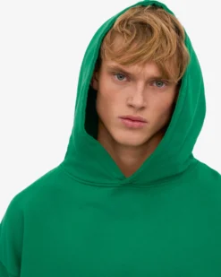 Organic Oversized Hood - Kelly Green